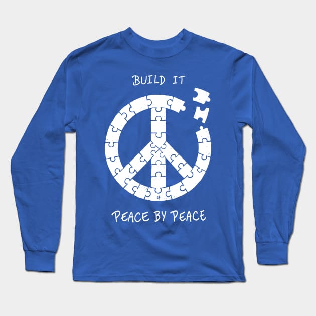 Peace By Peace Long Sleeve T-Shirt by c0y0te7